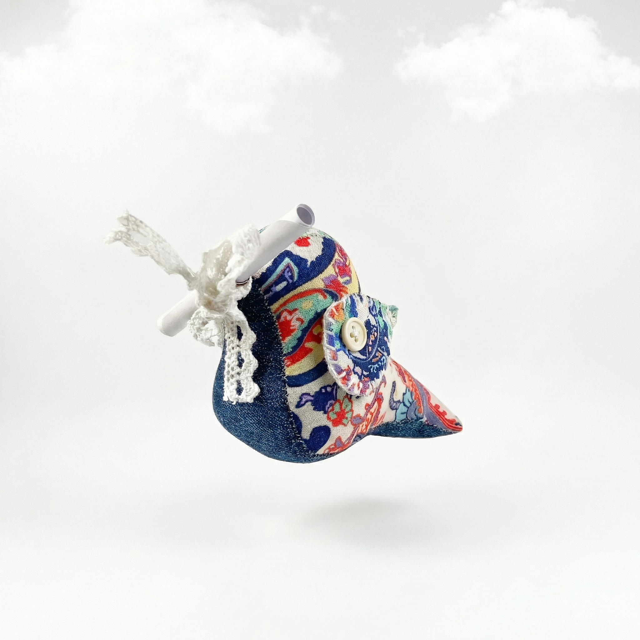 Messenger Bird – Der bunte Patchwork-Briefbote mit Magnet