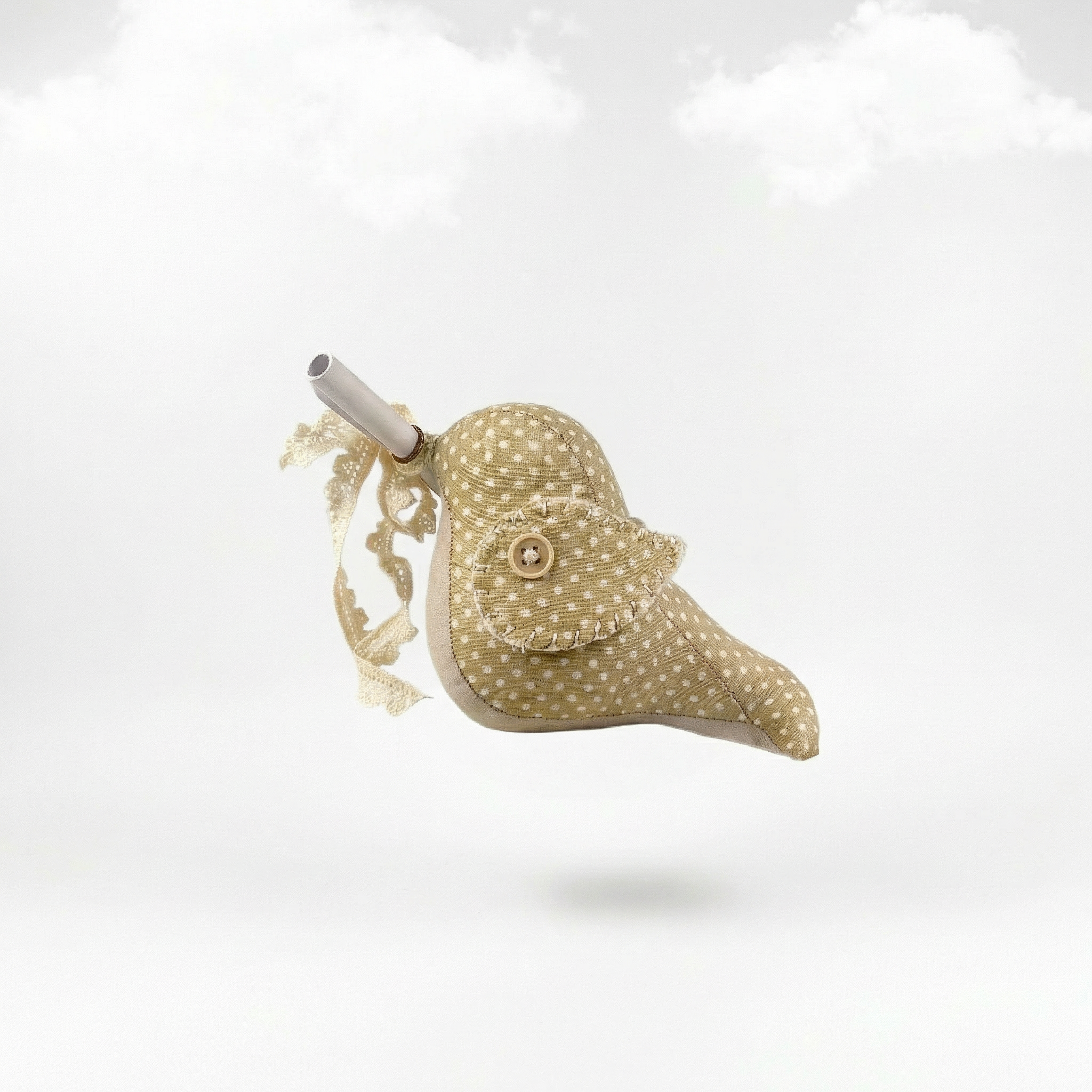 Messenger Bird – Der zauberhafte Creme-Beige Briefbote mit Magnet