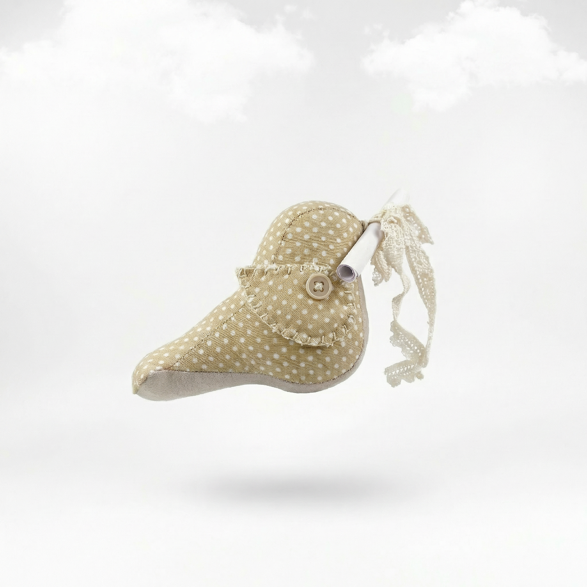 Messenger Bird – Der zauberhafte Creme-Beige Briefbote mit Magnet