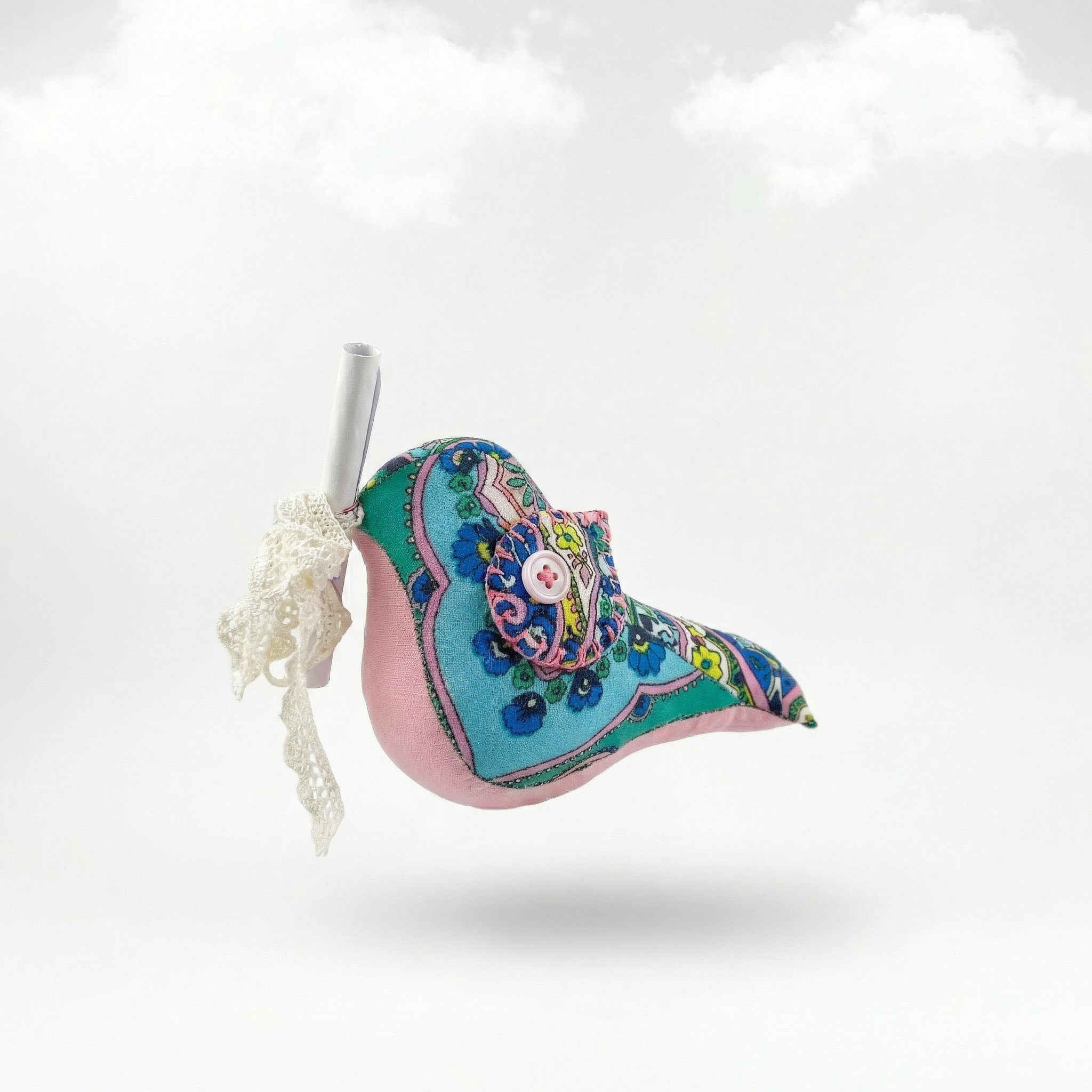 Messenger Bird – Der farbenfrohe Türkis-Rosa Briefbote mit Magnet