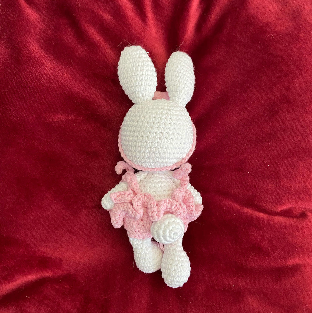 Amigurumi Häschen Bubu & Mumu  ist 18 cm groß. Bio-Baumwolle, Kuscheltier, Stofftier,Geschenk Babyspielzeug oder einfach süßer Begleiter.