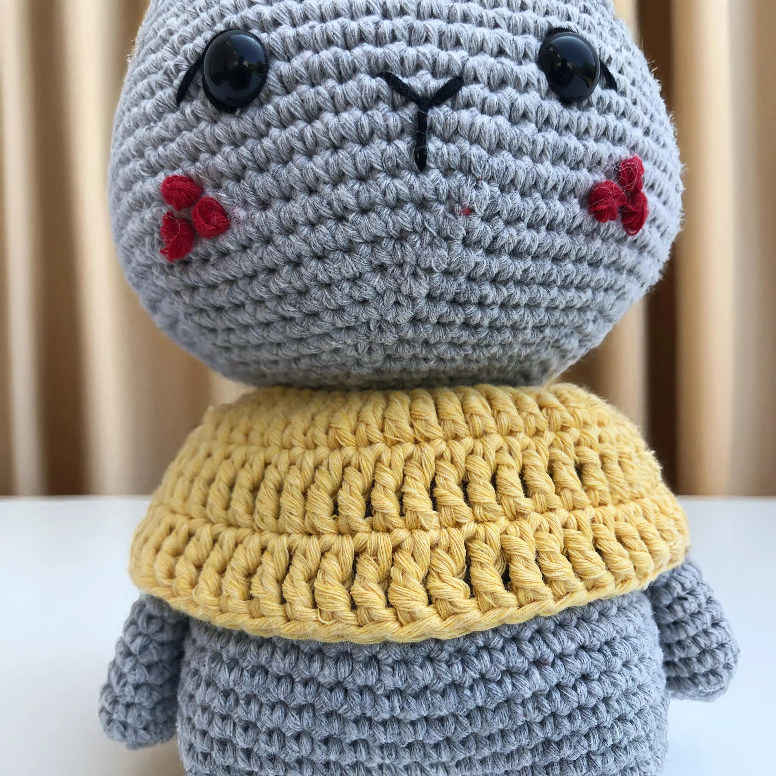 ZIGGY Hase Amigurumi aus Bio-Baumwolle – Handgehäkeltes Stofftier, Kuscheltier, Unikat, Geschenkidee, Babyspielzeug,  Naturmaterialien