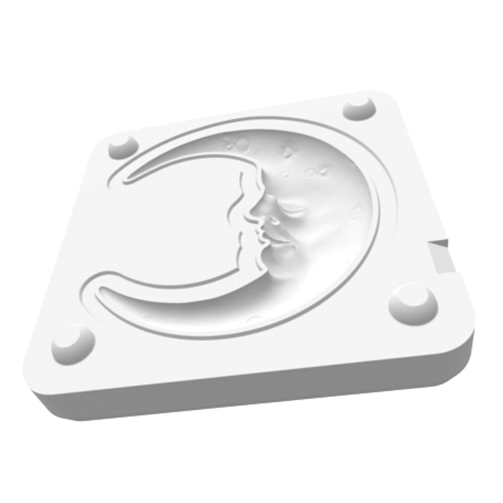 Zweiteilige 3D-Druckform in Halbmondform STL Datei.  Perfekt für lufttrocknenden/polymeren Ton Keramikarbeiten, FIMO
