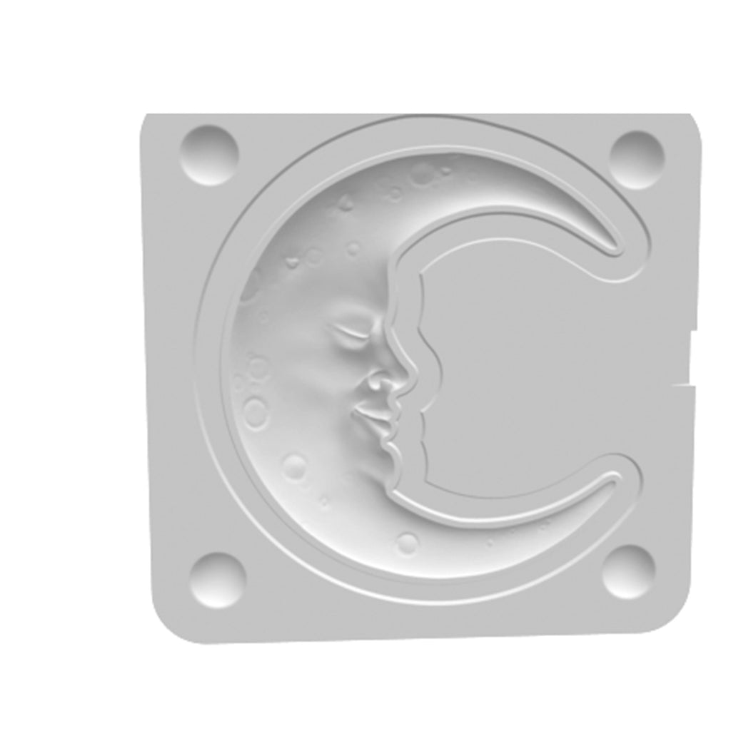 Zweiteilige 3D-Druckform in Halbmondform STL Datei.  Perfekt für lufttrocknenden/polymeren Ton Keramikarbeiten, FIMO