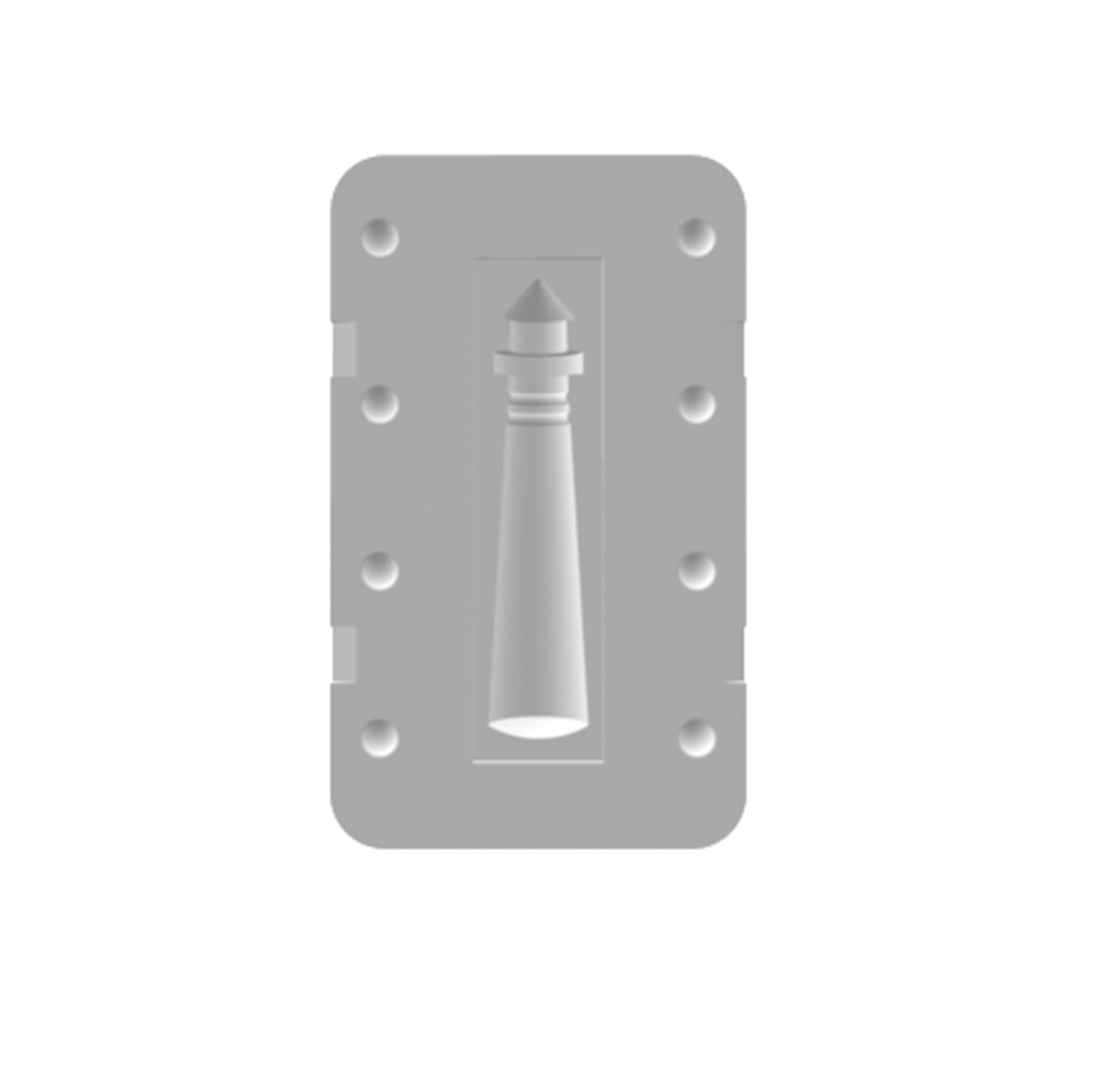 Zweiteilige 3D-Druckform STL Datei mit einem Lighthouse / Leuchtturm-Design