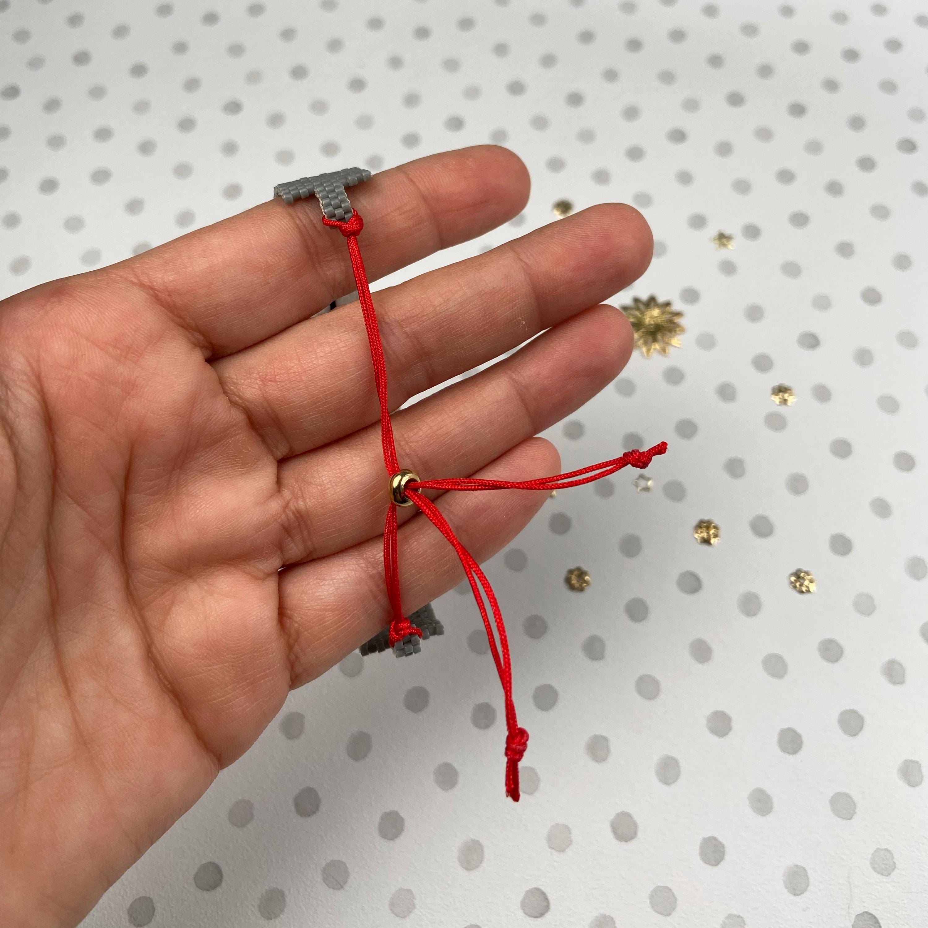 Handgemachtes Verstellbares Miyuki Perlenarmband Weihnachten Armband – Nussknacker Motiv Schmuck Geschenkidee