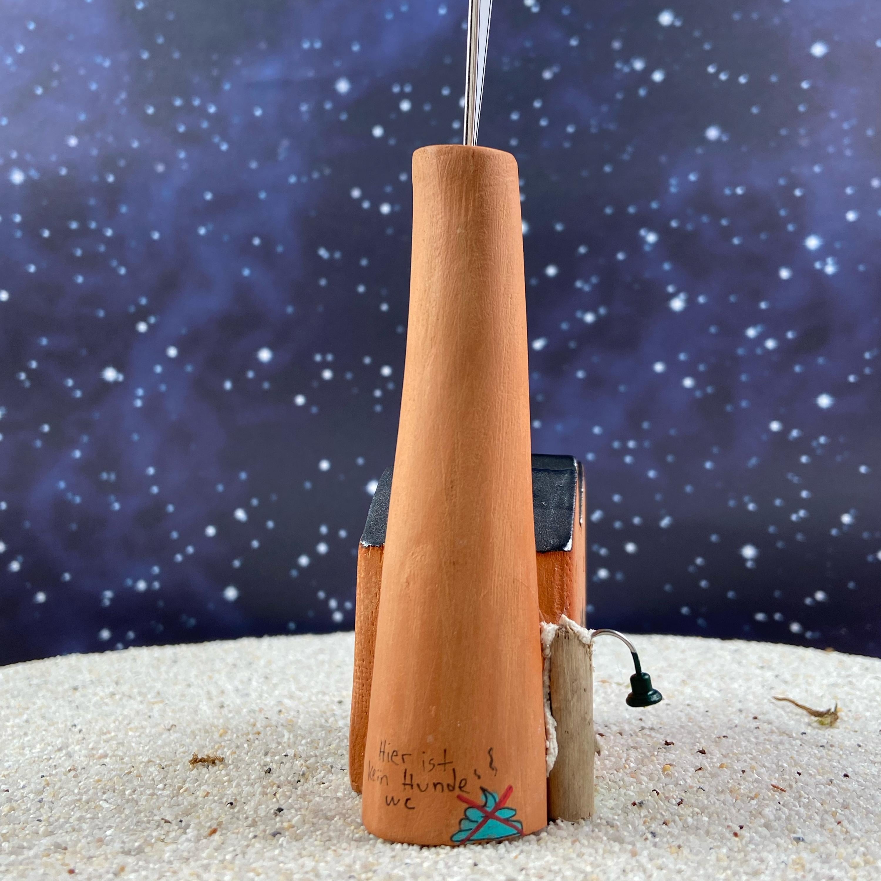 Handgemachte Keramikfabrik als Notizhalter – individuell bemalt - Graffiti