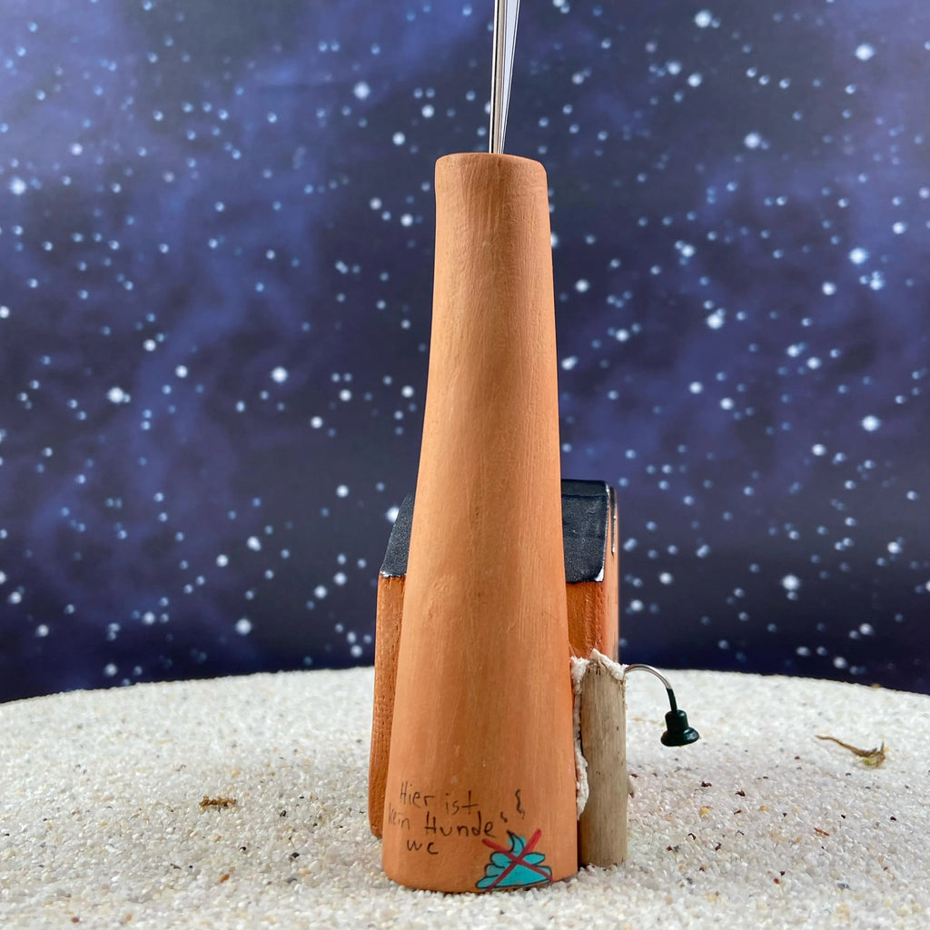 Handgemachte Keramikfabrik als Notizhalter – individuell bemalt - Graffiti