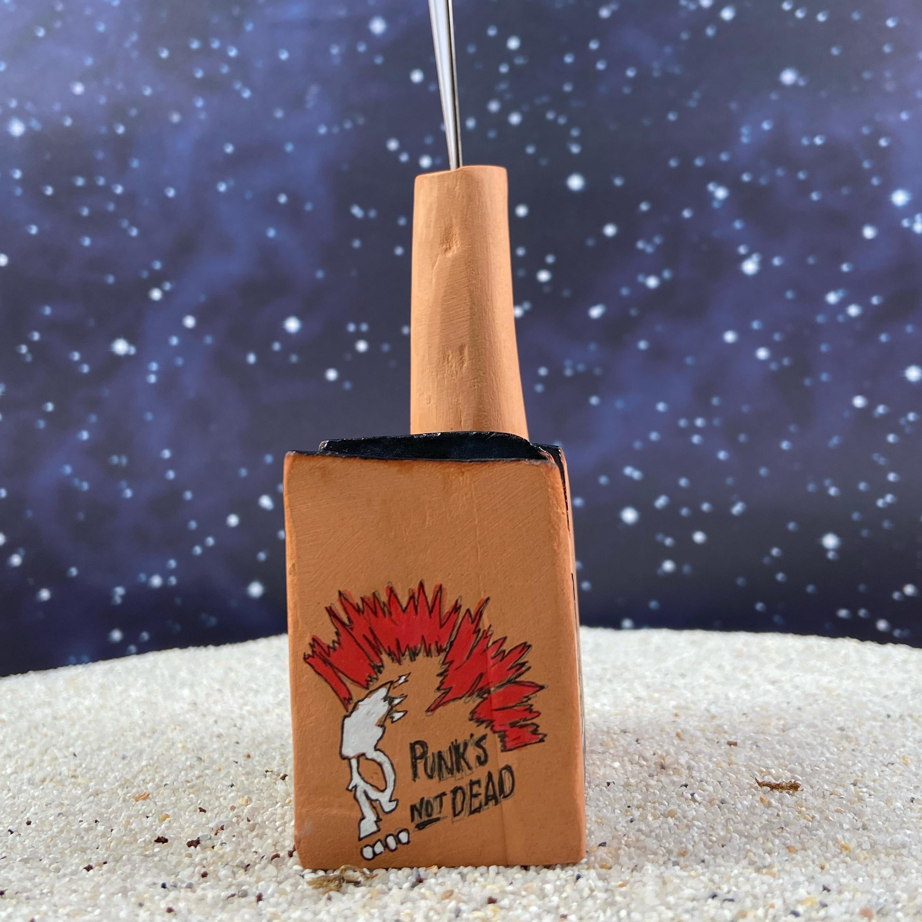 Handgemachte Keramikfabrik als Notizhalter – individuell bemalt - Graffiti