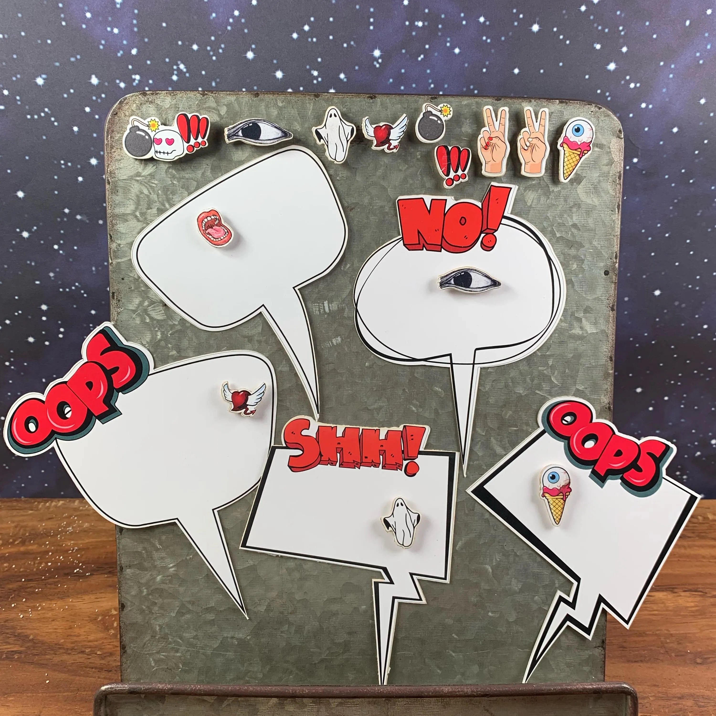 Handgemachte Keramikfabrik als Notizhalter – individuell bemalt - Graffiti