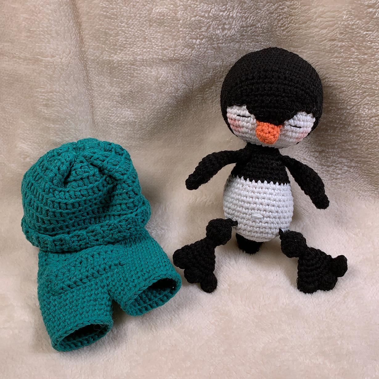 Handmade Amigurumi Penguin – Organic Cotton – Stuffed Animal – Gift Idea – Machine Washable, Unique Item