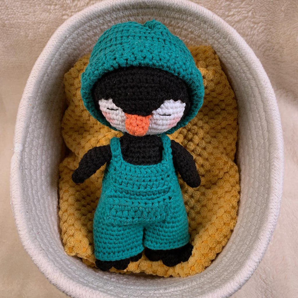 Handmade Amigurumi Penguin – Organic Cotton – Stuffed Animal – Gift Idea – Machine Washable, Unique Item