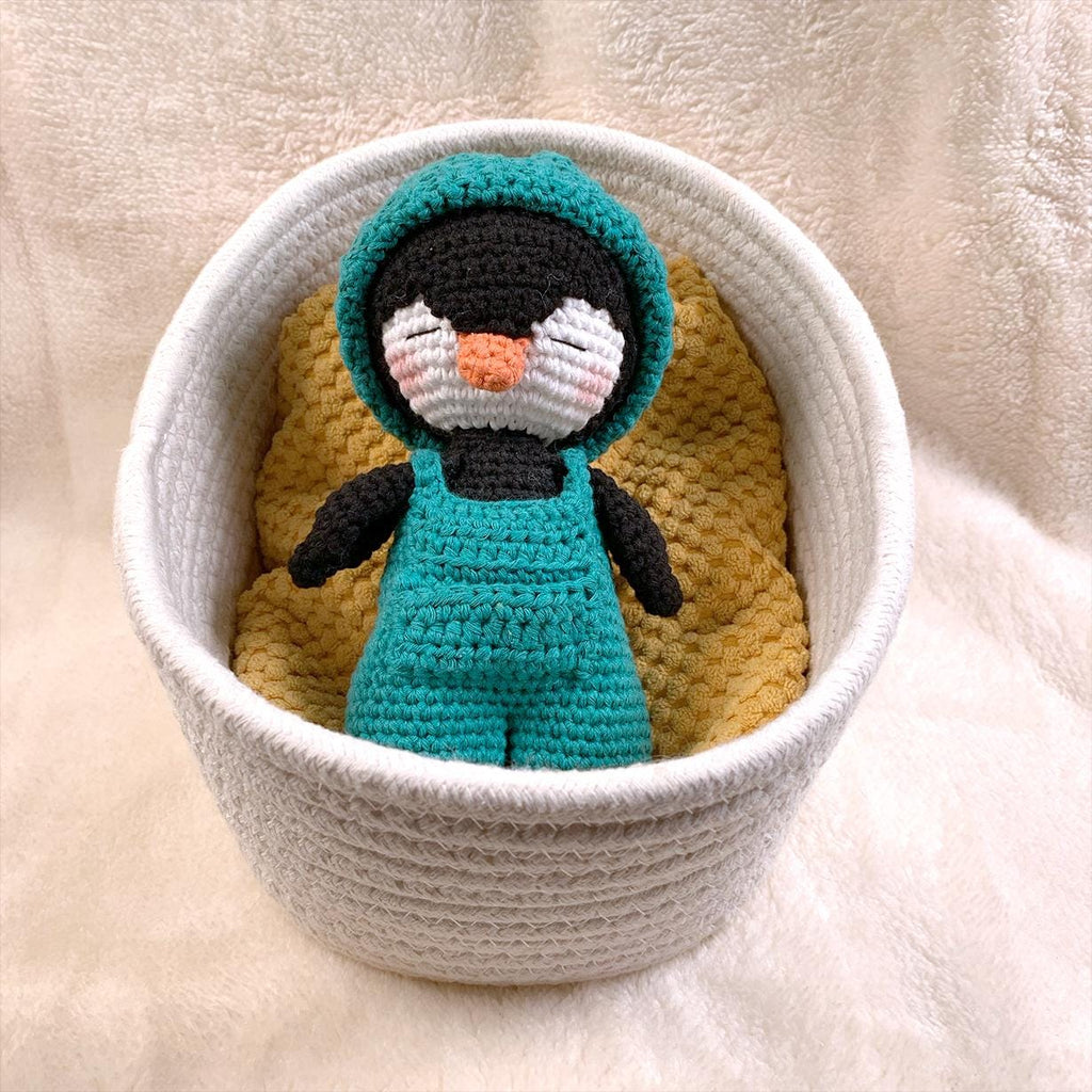 Handmade Amigurumi Penguin – Organic Cotton – Stuffed Animal – Gift Idea – Machine Washable, Unique Item